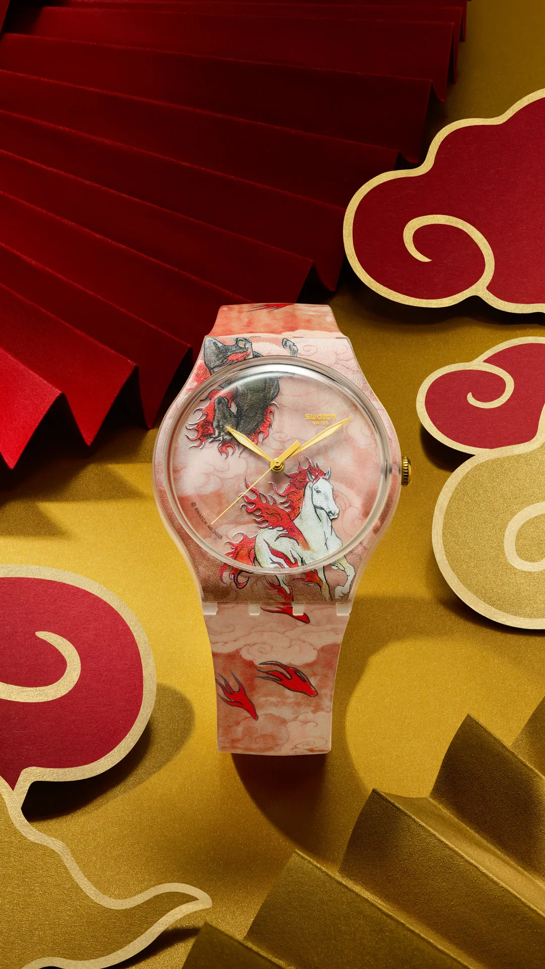 Swatch launches watch to celebrate the Year of the Horse 